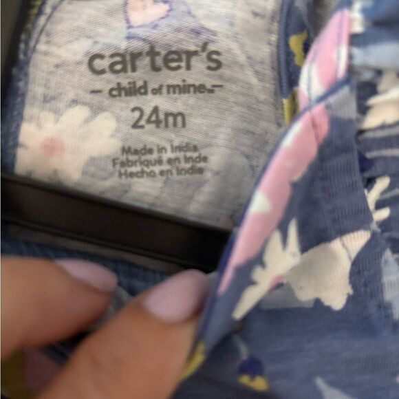Carter's Floral Blue Dress W/ Bloomers Sz 24 Months - Picture 5 of 5